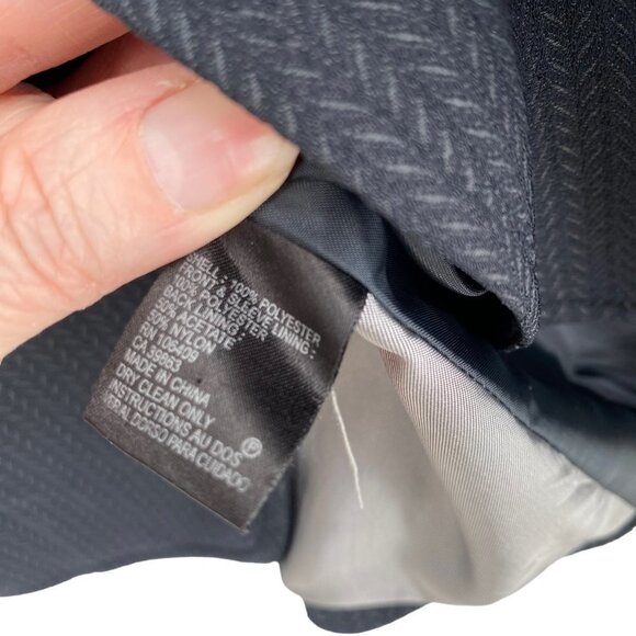 Tahari ASL Chevron Skirt Suit Black Chevron Pattern Women's 16 - Picture 16 of 16